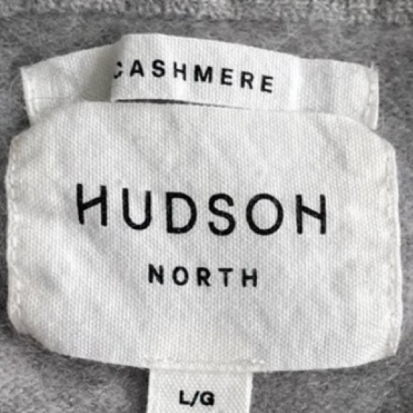 Cashmere Hudson North Sweater Size Large Heathered Grey Quiet Luxury Soft - Picture 7 of 13